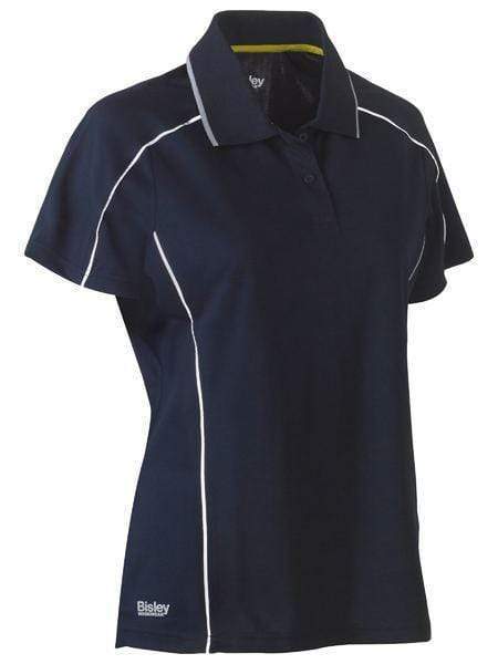 Bisley Women's Cool Mesh Polo Shirt BKL1425 Work Wear Bisley Workwear Navy 6 